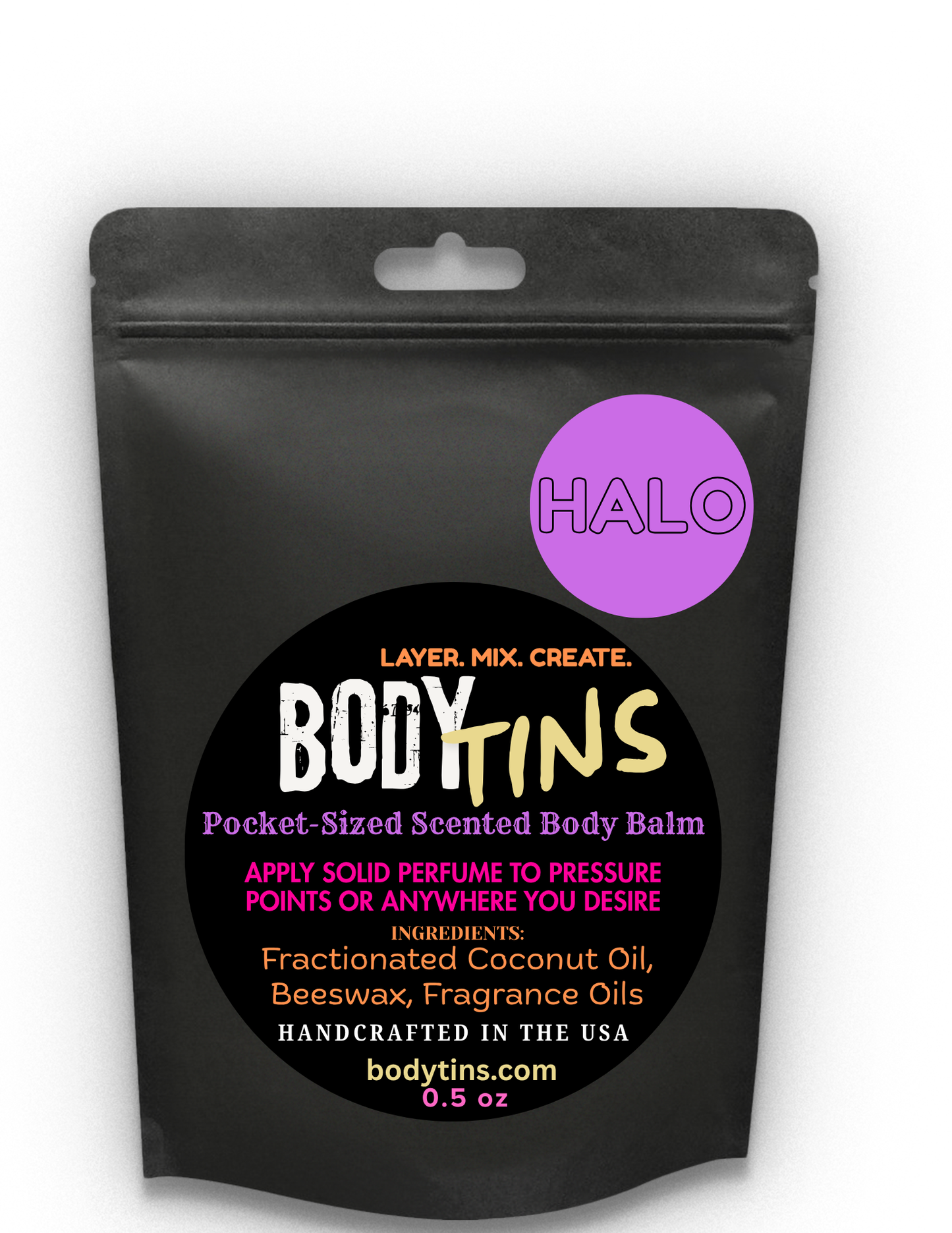Body Tins "HALO" Pocket Size Scented Body Balm (Fem)