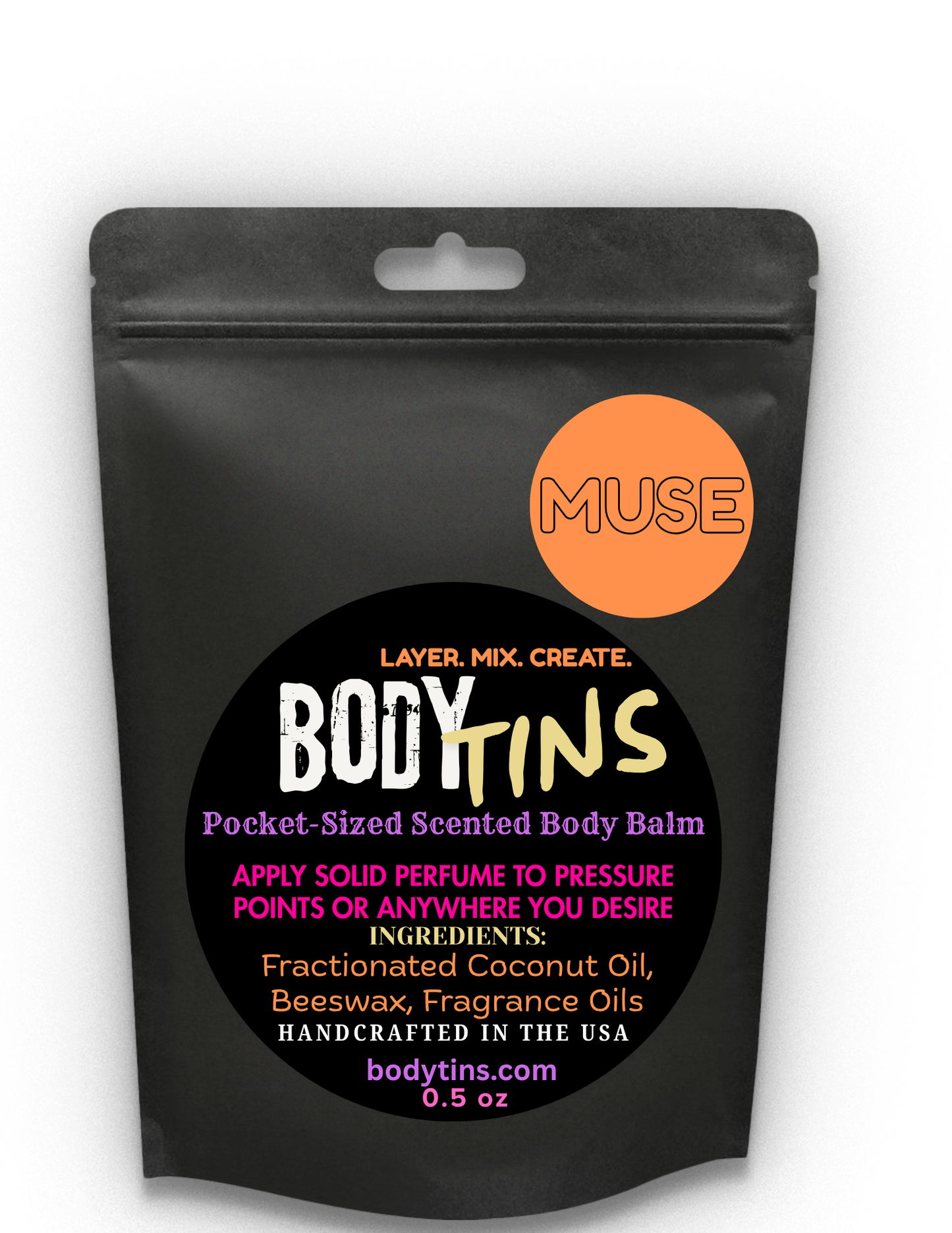 Body Tins "MUSE" Pocket Size Scented Body Balm (Fem)
